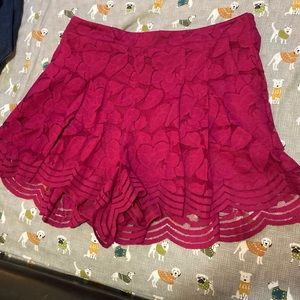 Brand new with tags, Torrid size 0 Lace shorts. Hot pink/magenta.